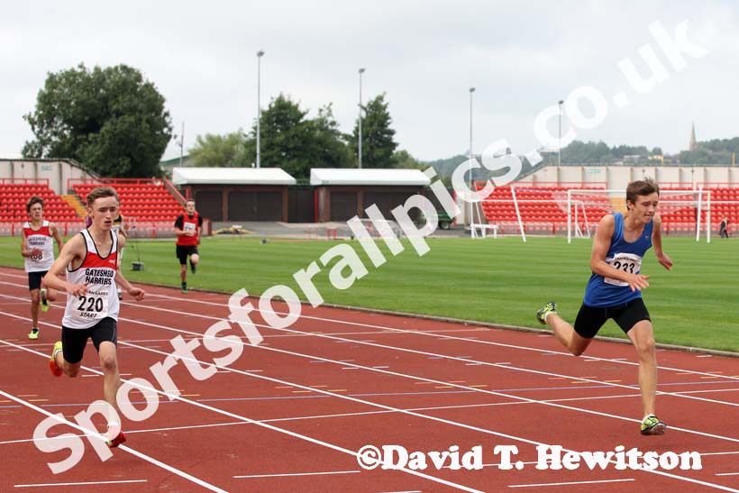 Boys under-15s 300 metres at the Gateshead Tartan Games Open.